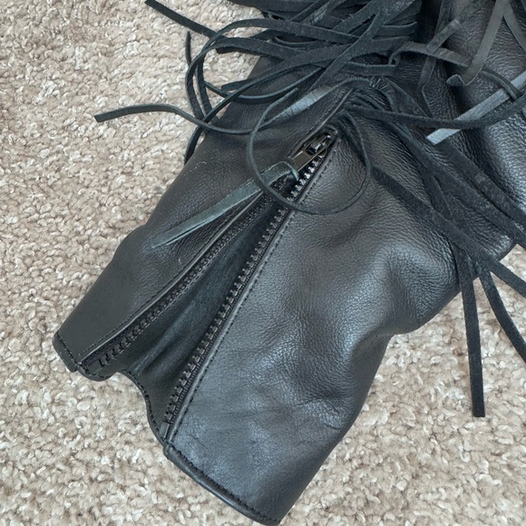 Unik Vintage Rose Fringe Motorcycle Women’s Jacket - Picture 6 of 16